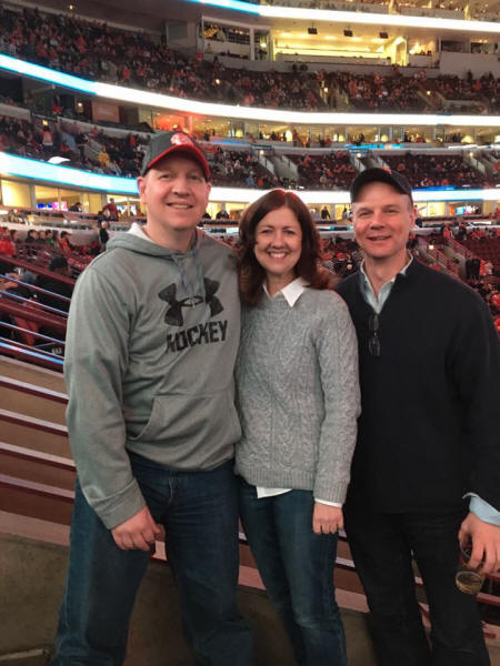 Image may contain: 3 people, including Tom Zagorski, people smiling, people standing